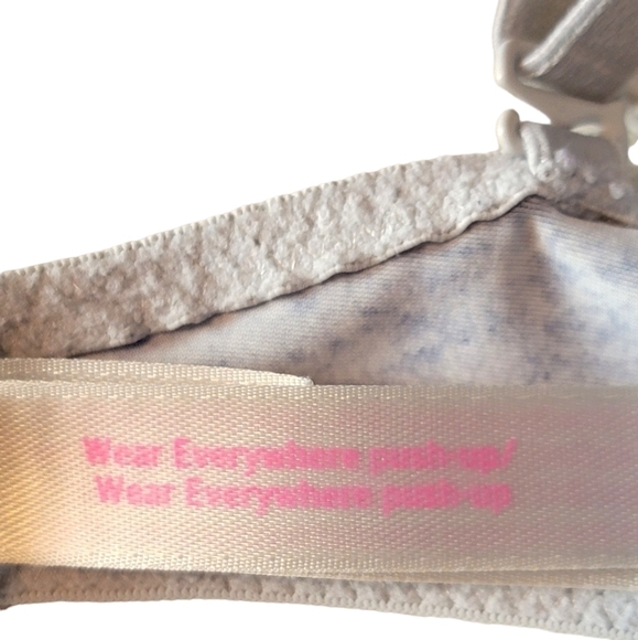 Victoria's Secret PINK Wear Everywhere Push-Up Gray Heather Bra 32D - Picture 5 of 6